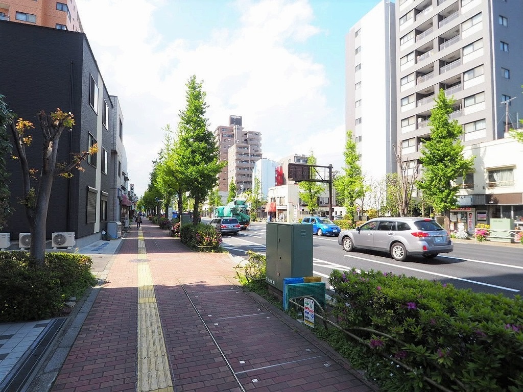 ライオンズマンション本蓮沼第2　前面道路歩道